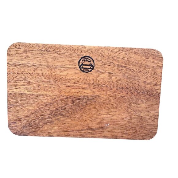 Handcrafted Frank Wood American Flag Wooden Tray - Picture 3 of 3